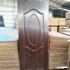 E0 Glue Wood Veneer Door Skins , Customizable Length MDF Internal Door Skins