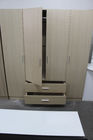Laminated Wooden Particle Board Wardrobe For Hotel Interior Decoration Wall Mounted